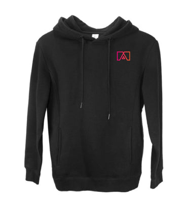 Black Logo Pullover Hoodie