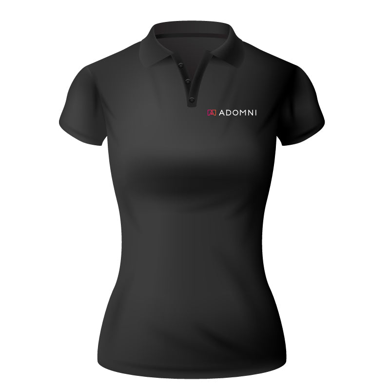 Women's Black Adomni Polo Shirt