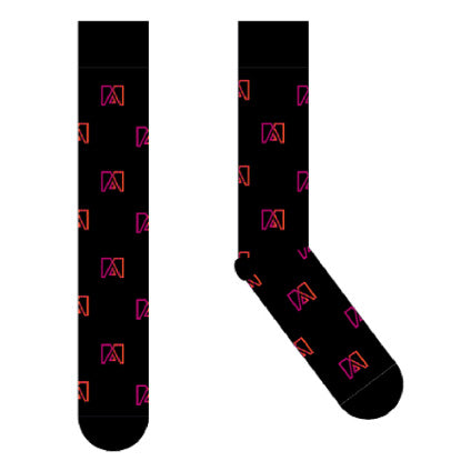 Black Adomni Logo Socks